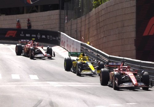 Carros da Fórmula 1 durante o GP de Mônaco