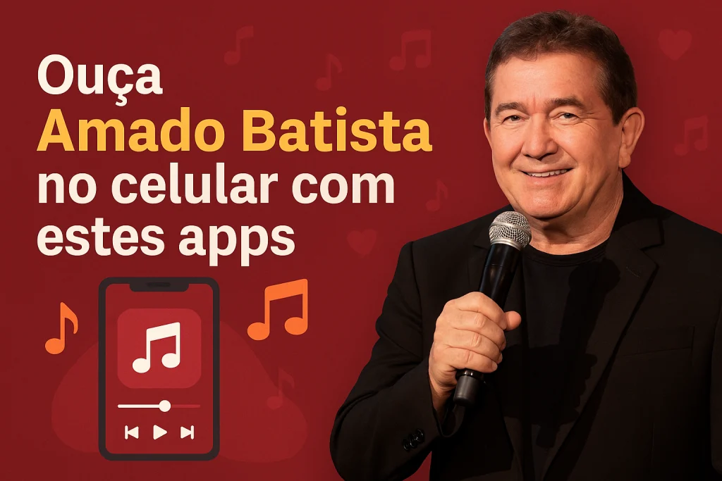 Ouça Amado Batista no celular com estes apps