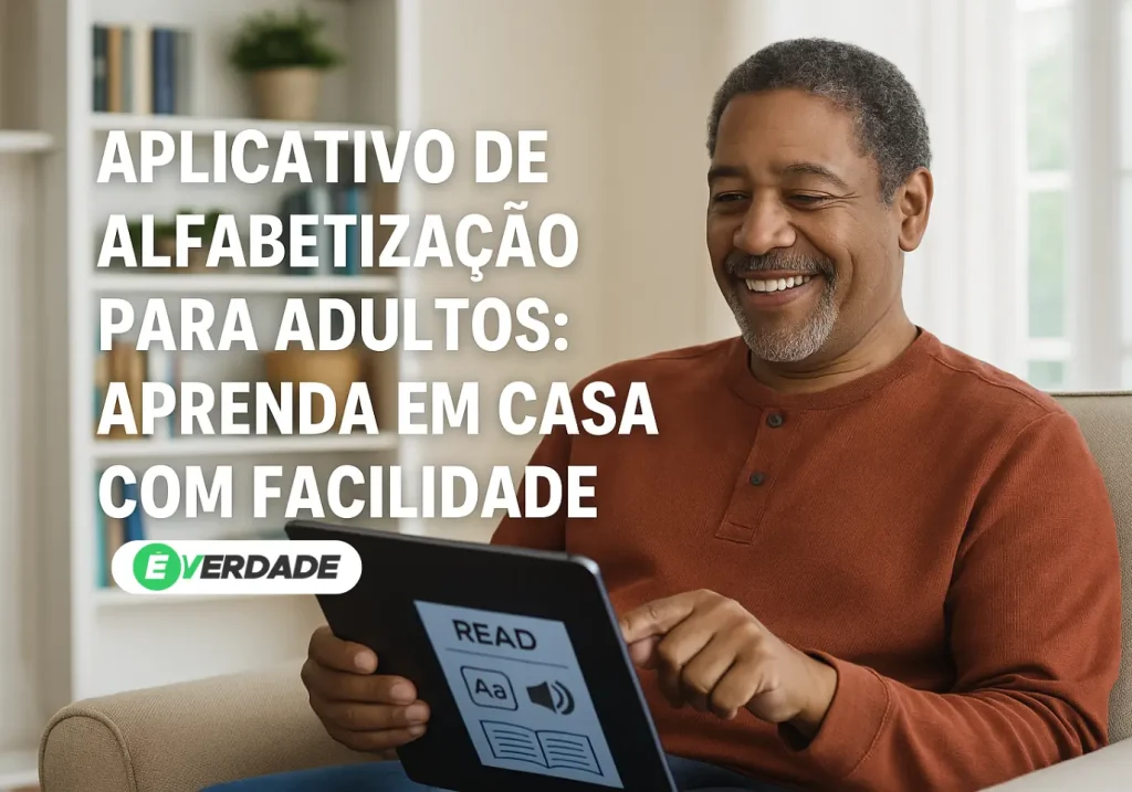 Aplicativo de Alfabetização para Adultos: Aprenda em Casa - É Verdade